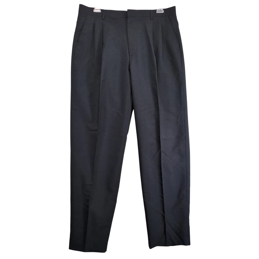 NWT Grandeur Navy‎ Dress Pants Mens 40x34 Pleated Classic Business Office Formal
